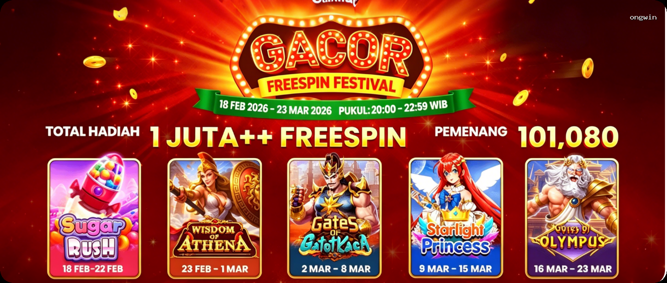 Login ongwin Sekarang Bonus Melimpah
